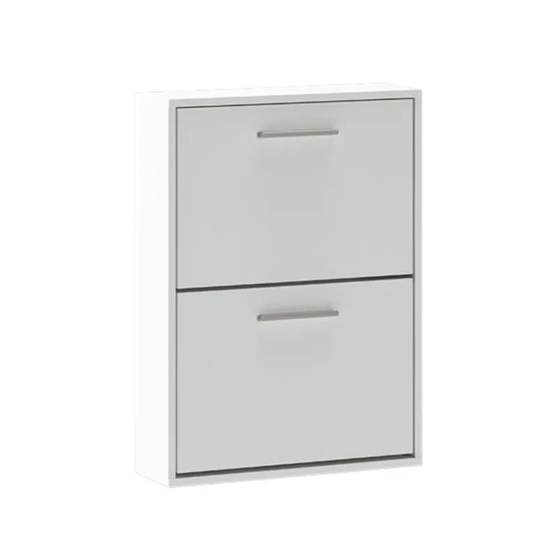 Zapatero Aura 2 puertas 6 pares blanco 73x54x18 cm - Muebles