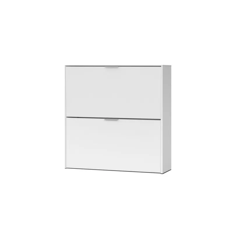 Zapatero Basic 2 puertas Blanco 75 x 76 x 22 cm - Muebles