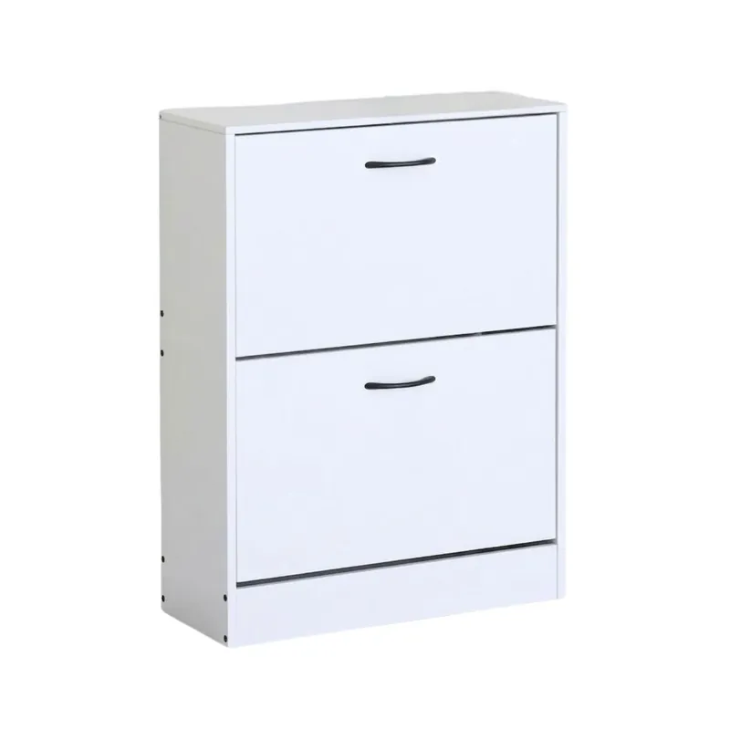 Zapatero Titan 2 puertas abatibles 12 pares natural 81x60x24 cm - Muebles