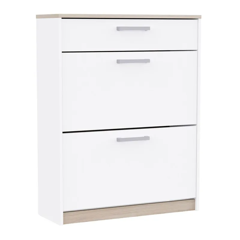 Zapatero Watson de Recibidor en Varios Colores con 2 Puertas y 1 Cajón 80x102x29 cm - Muebles