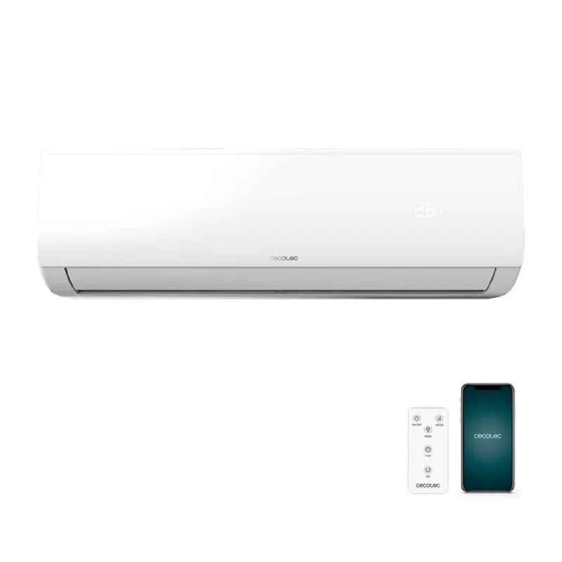 Aire acondicionado split Cecotec AirClima 12000 Smartfresh Connected 3000 frigorías con bomba de calor y conexión App blanco - Electrodomésticos