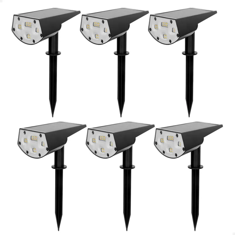 Aktive Set 6 balizas solares LED 5-10 lúmenes diseño 2 en 1