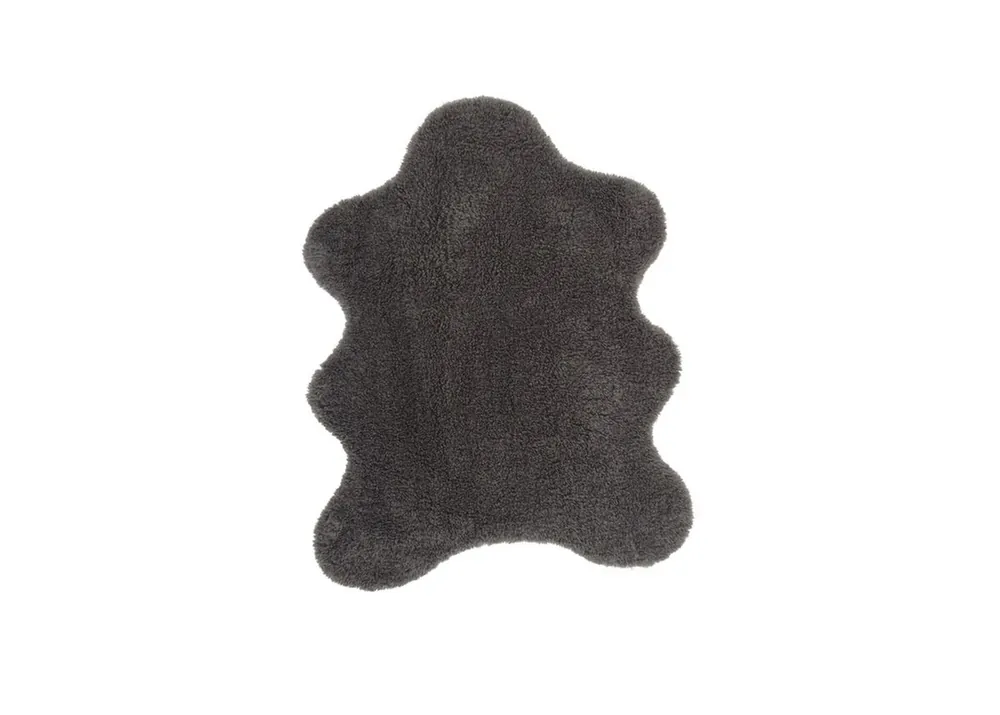 Alfombra de 150x200 cm, gris oscuro - Textil