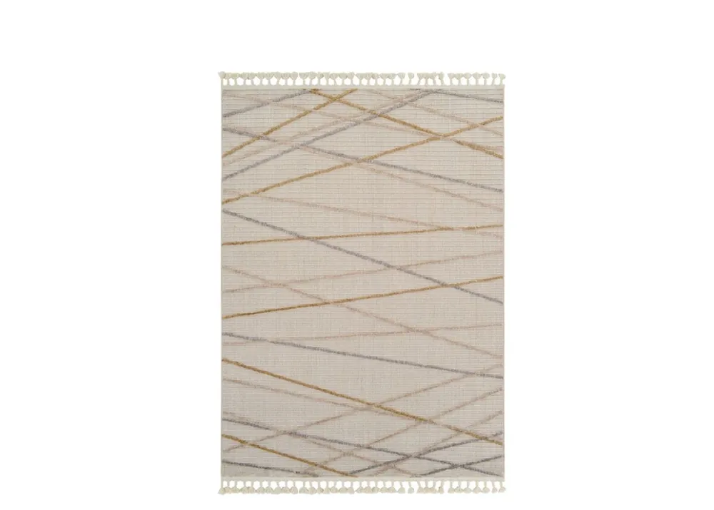 Alfombra 200x290 cm, marfil/beige - Textil