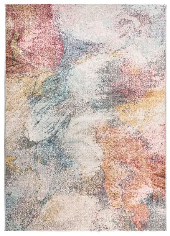 Alfombra abstracta de pelo corto multicolor SAMARA, 160x230 cm - ATTICGO