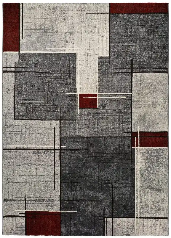 Alfombra abstracta en gris DREAMS, 120x170 cm - ATTICGO