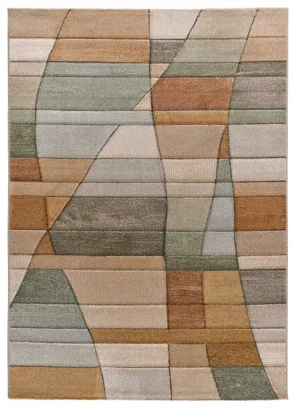 Alfombra abstracta multicolor SORA, 160x230 cm - ATTICGO
