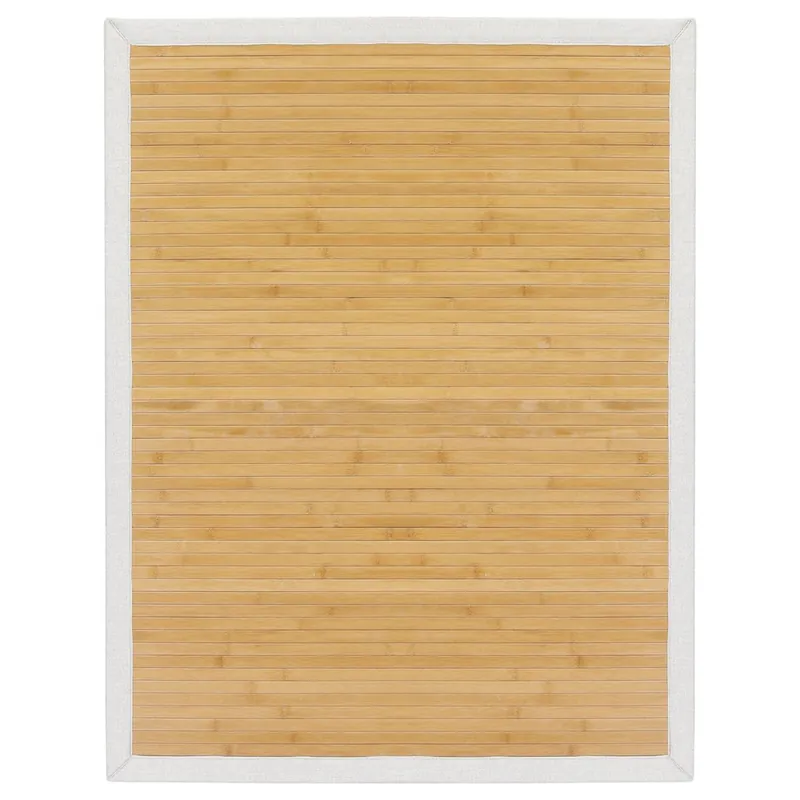 Alfombra de bambú natural marron 140x200cm BAMBU - Textil