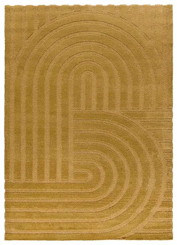 Alfombra con relieve de estilo escandinavo en blanco SNOWY, 80x150 cm - ATTICGO