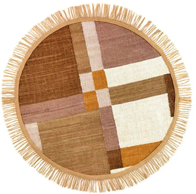 Alfombra Algodón 180cm Diam. - Textil