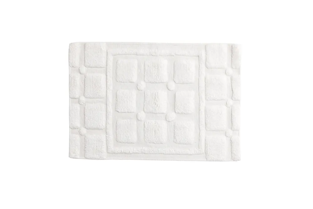 Alfombra de baño PUTTE 60x90x2 Blanco - Textil