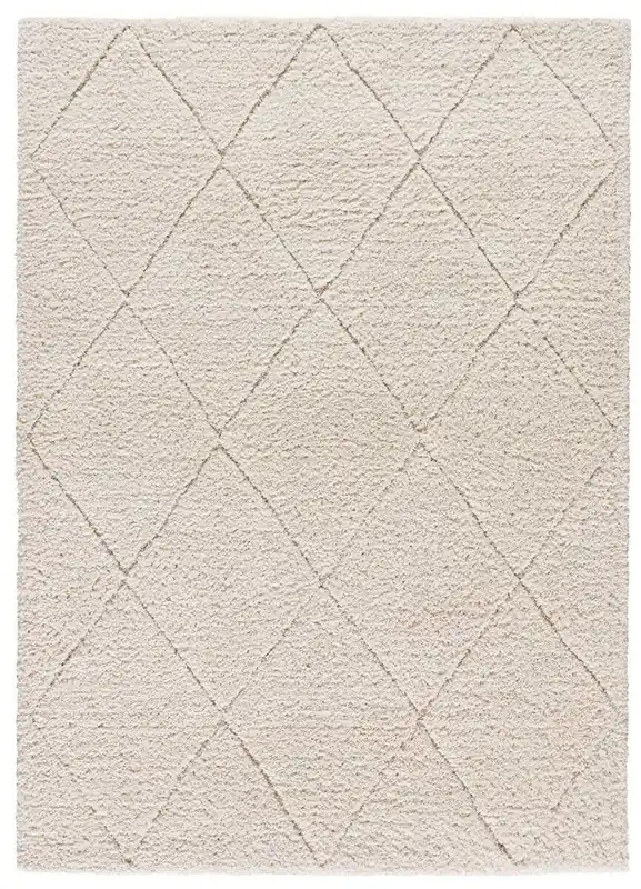 Alfombra de estilo escandinavo en blanco ATESA, 200x290 cm - ATTICGO
