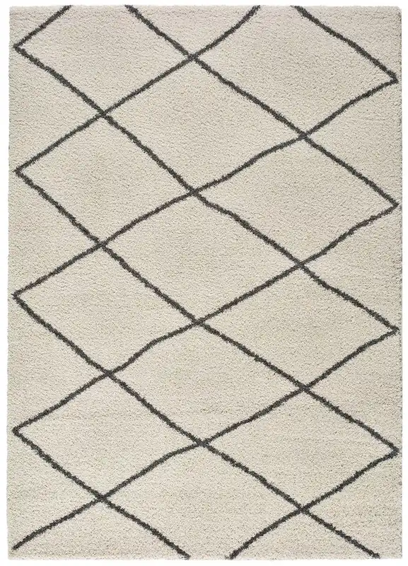 Alfombra de estilo étnico en blanco ATLAS, 80x150 cm - ATTICGO
