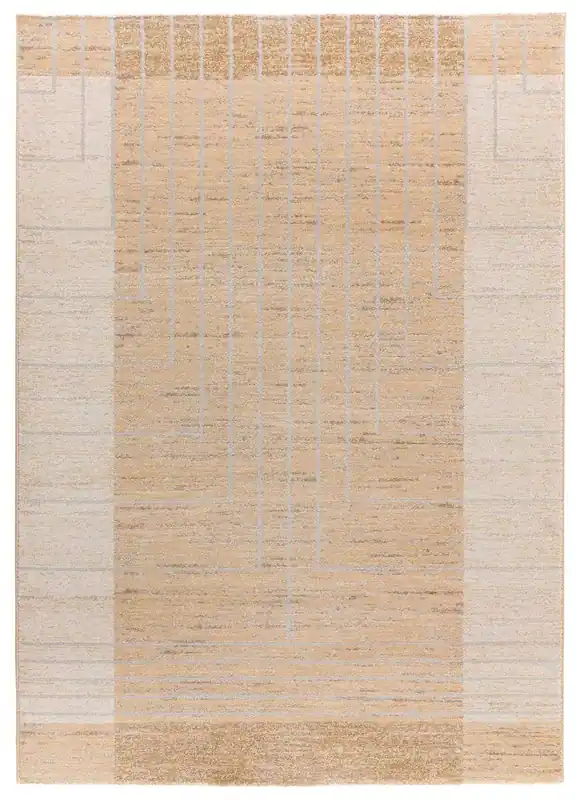 Alfombra de estilo étnico beige CRAFT, 133x190 cm - ATTICGO