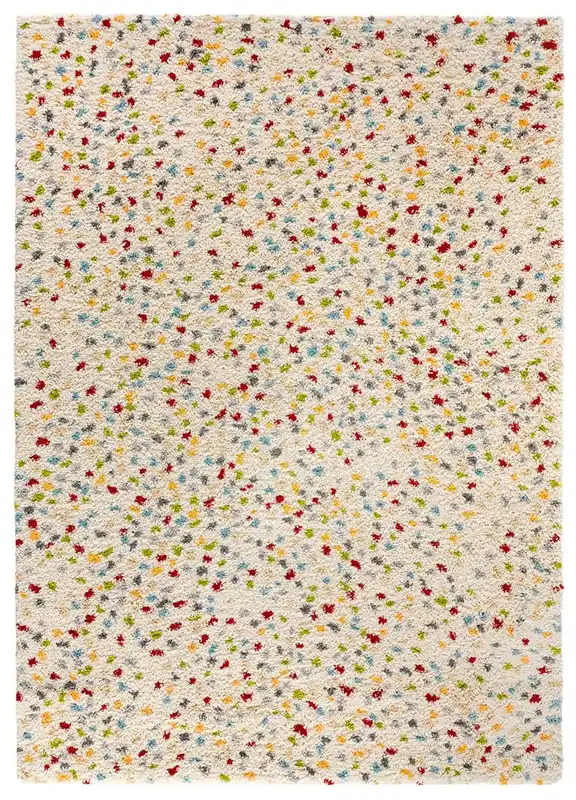 Alfombra de estilo étnico en blanco KASBAH, 133x190 cm - ATTICGO