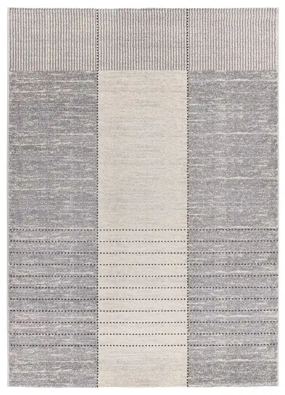 Alfombra de estilo moderno gris CRAFT, 160x230 cm - ATTICGO