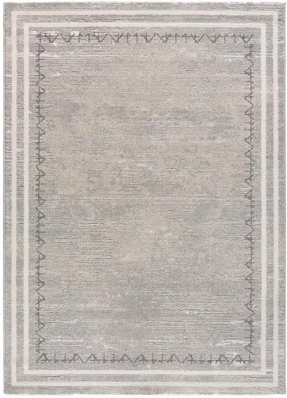 Alfombra de estilo vintage con relieve en plata HL-IDENTITY, 80x150 cm - ATTICGO