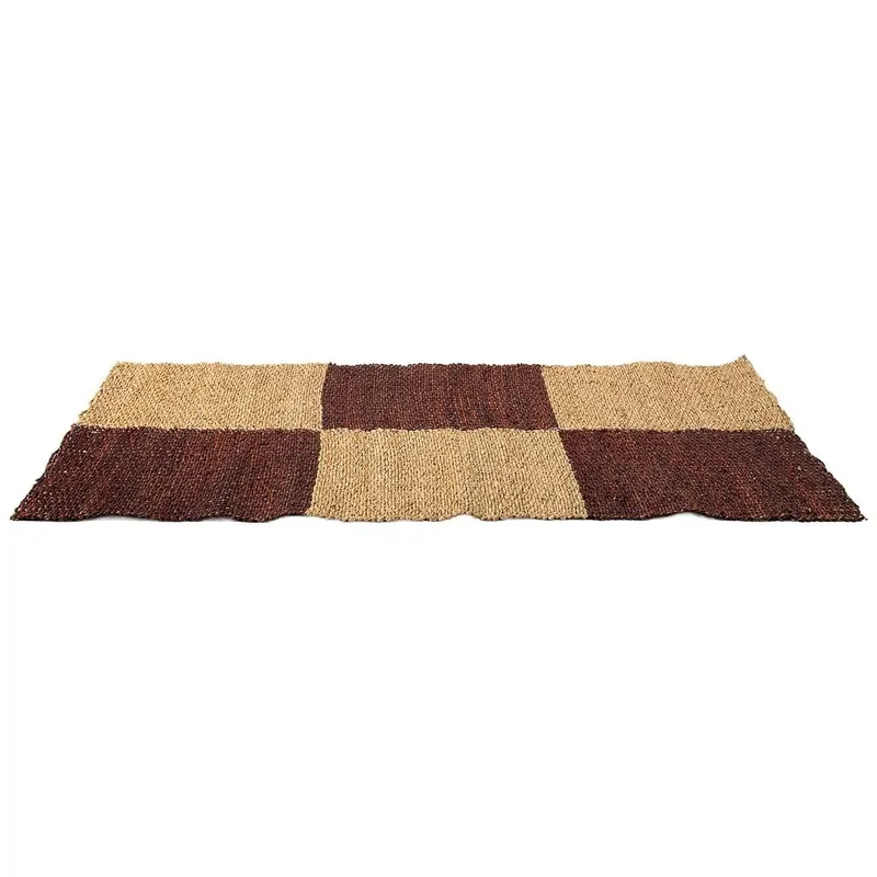 Alfombra de fibra marrón 120x60x1.2h cm - Textil