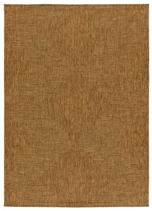 Alfombra de interior/exterior efecto yute en beige GUINEA , 80x150 cm - ATTICGO