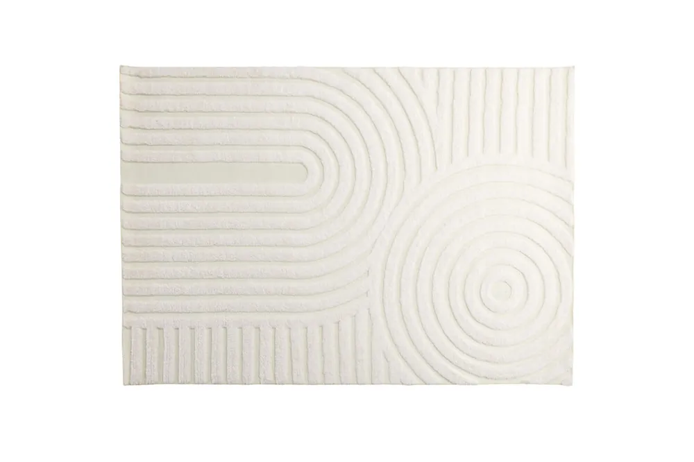 Alfombra de salón NIKITA 160x230x4 Blanco - Textil