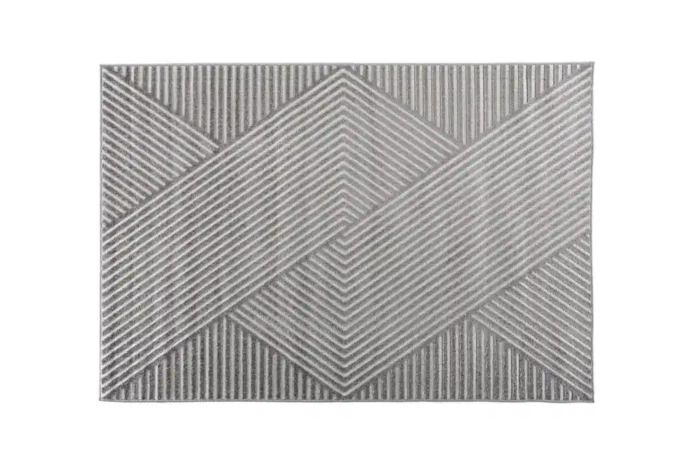 Alfombra de salón ARON 200x290x2 Gris - Textil