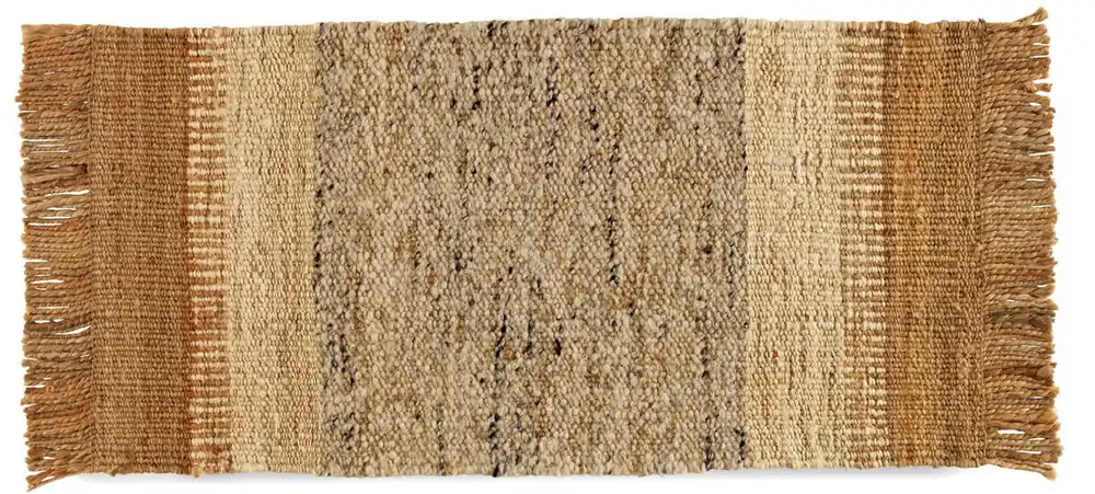 Alfombra de Yute/Lana 60X120 Cm - Textil