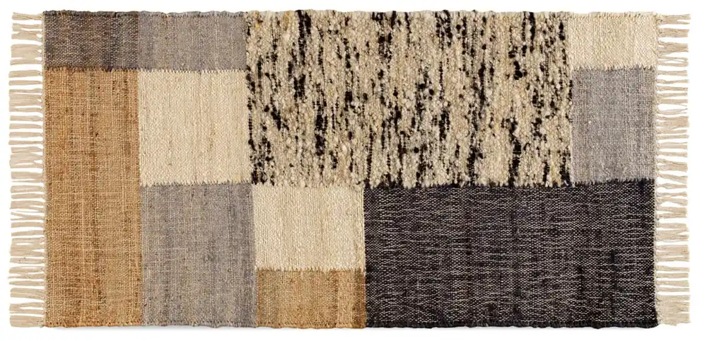 Yute/Lana/Alg. alfombra 60X120Cm - Textil