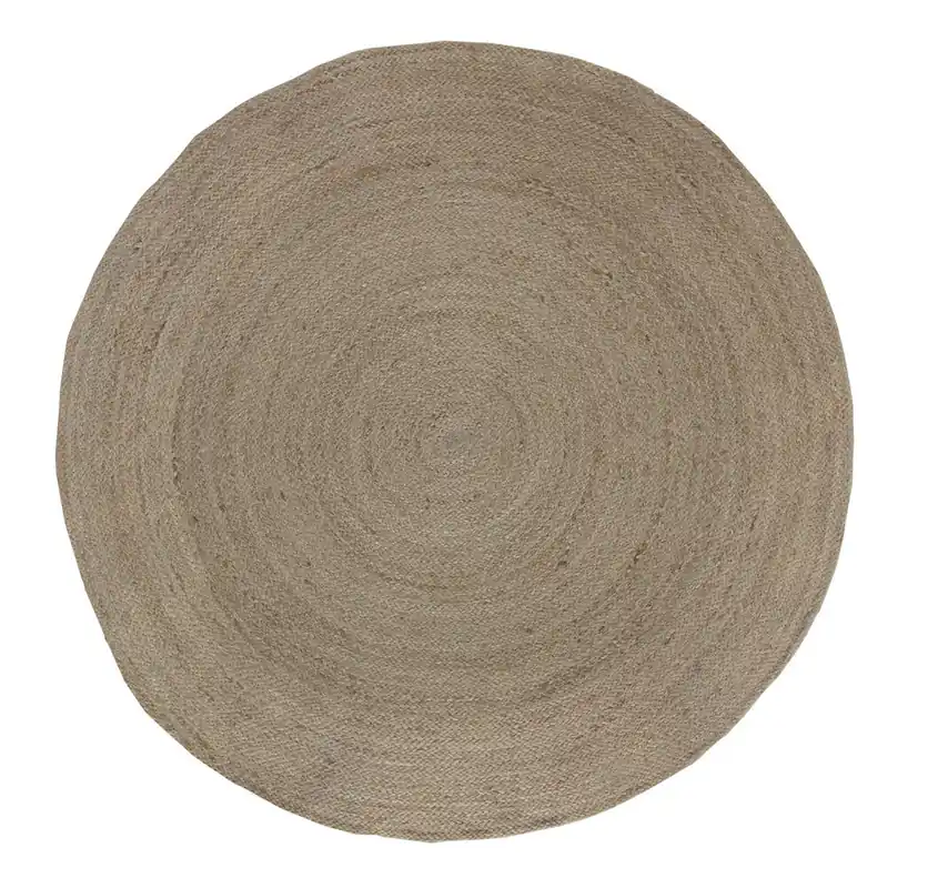 Alfombra de yute natural de 150 cm de diámetro - Textil