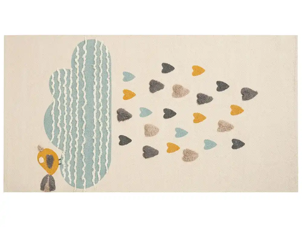 Alfombra de algodón Multicolor 80x150 cm BLANG - Textil