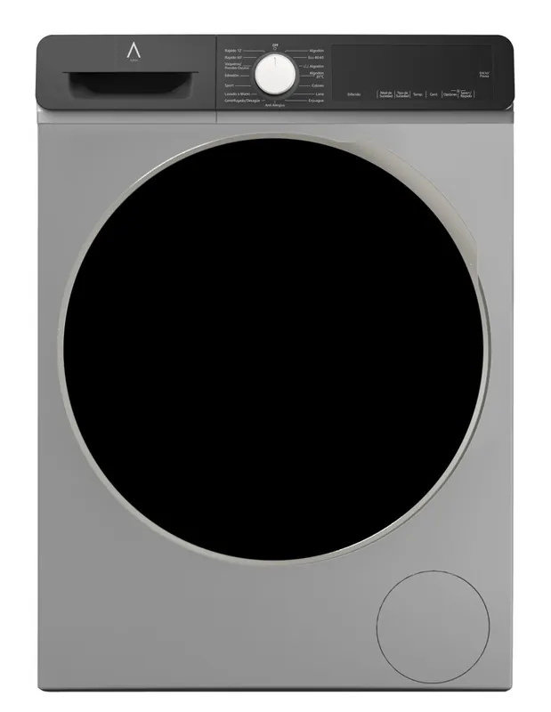 ALPHA Lavadora TITAN Lux-12, Eficiencia A, Digital Drive Motor, TWINJET, 1.400rpm, 12kg, Gris