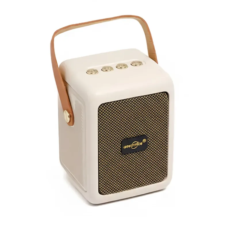 Altavoz Bluetooth Klack Portátil con Radio FM, USB, TF, TWS y Karaoke, Luz RGB, Batería Recargable 500mAh y Sonido Potente 52mm - Electrónica