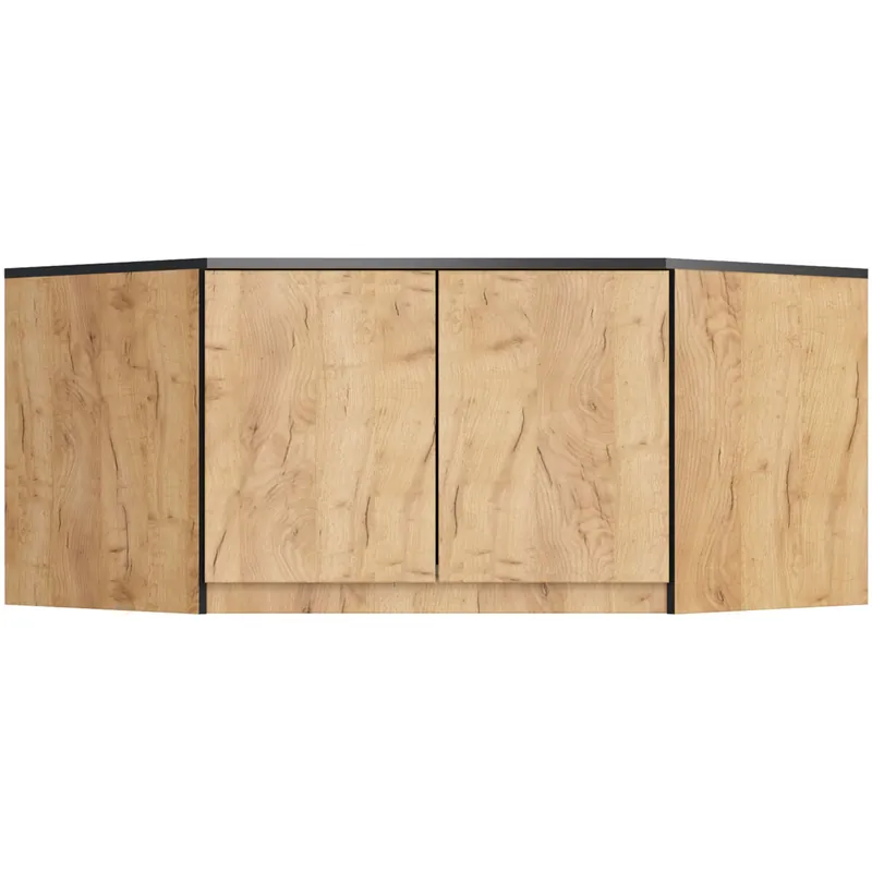 Altillo para armario AKORD S100 Gris Grafito 100 cm 2 puertas 3 estantes 100x50x55 cm - Muebles