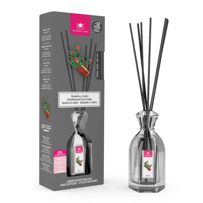 Ambientador mikado hogar SÁNDALO y CEDRO 90ml - Decoración
