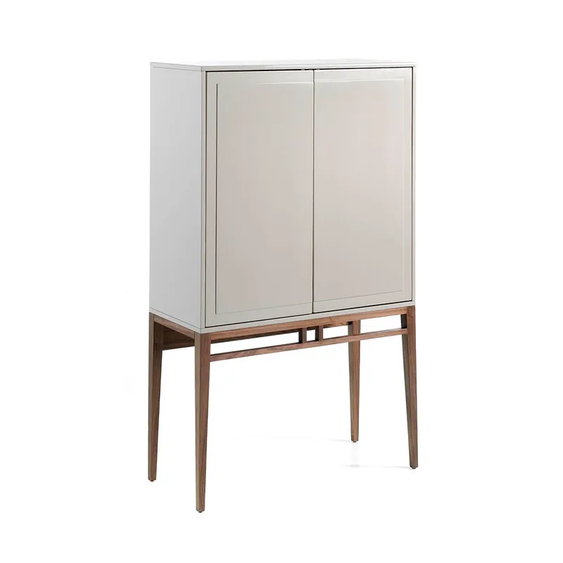 ANGEL CERDA Aparador alto madera beige y nogal - Muebles