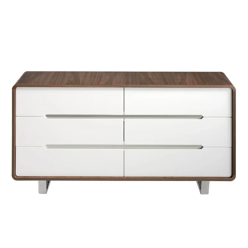ANGEL CERDA Cómoda madera nogal y acero - Muebles
