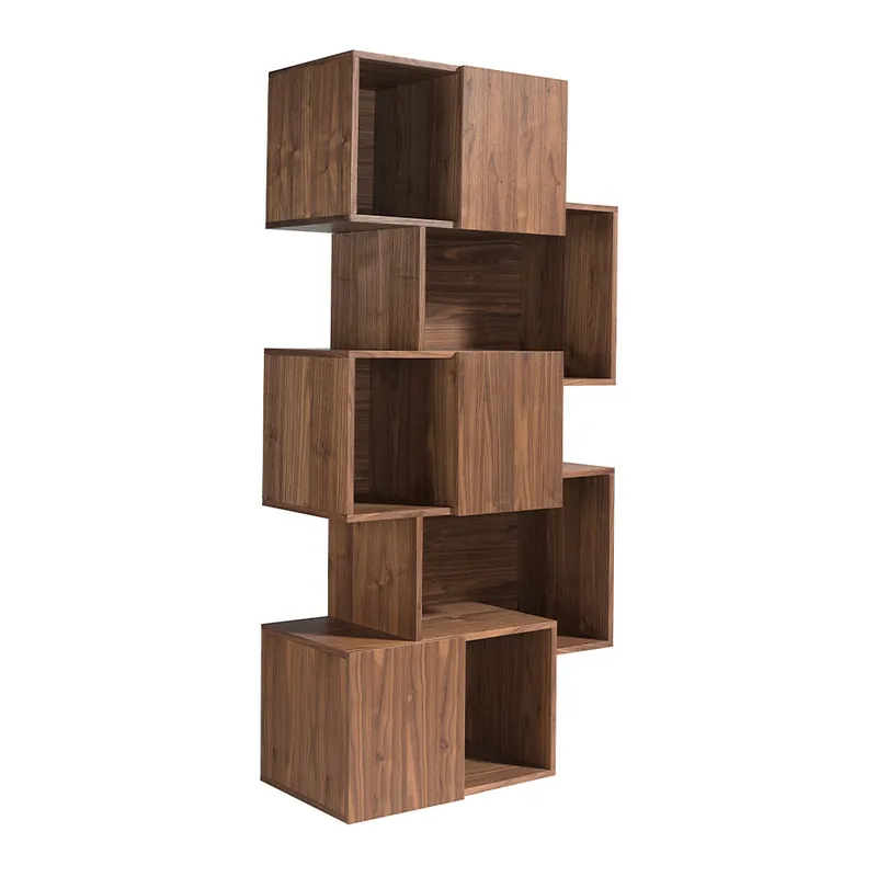 ANGEL CERDA Estantería madera y nogal puertas - Muebles