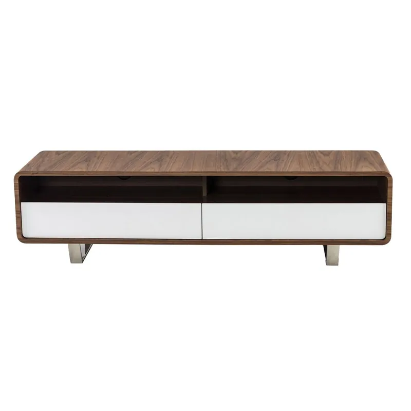 ANGEL CERDA Mueble TV nogal y acero - Muebles