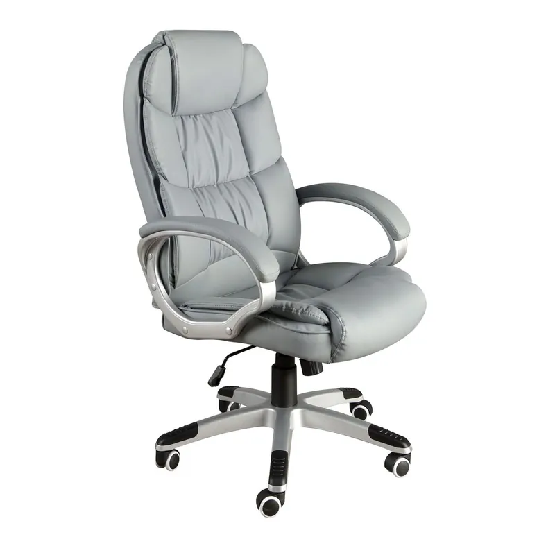 ANGEL CERDA Silla oficina giratoria polipiel gris - Muebles