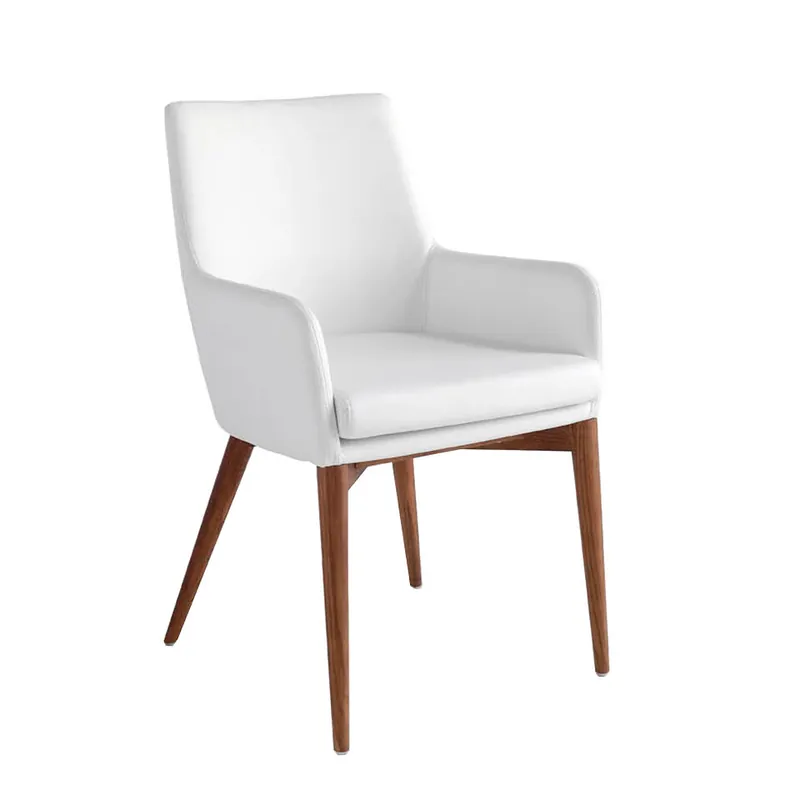 ANGEL CERDA Silla polipiel blanco - Muebles