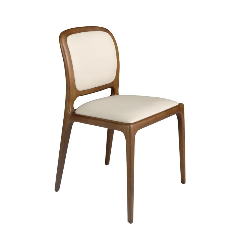 ANGEL CERDA Silla polipiel crema - Muebles