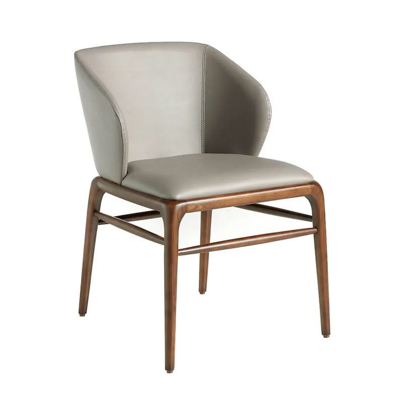 ANGEL CERDA Silla polipiel visón oscuro - Muebles
