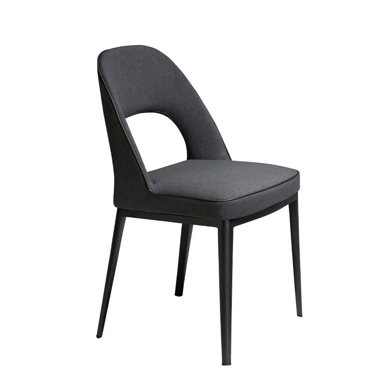 ANGEL CERDA Silla tela gris oscuro - Muebles