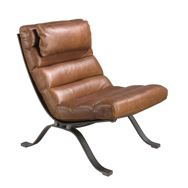 ANGEL CERDA Sillón piel marrón oscuro - Sofás sillones puffs