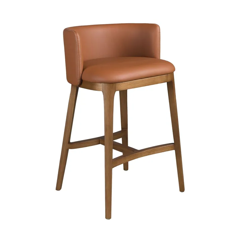 ANGEL CERDA Taburete polipiel marrón - Muebles