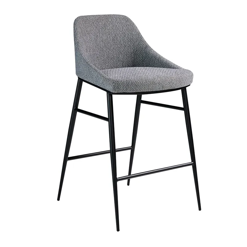 ANGEL CERDA Taburete tela gris - Muebles