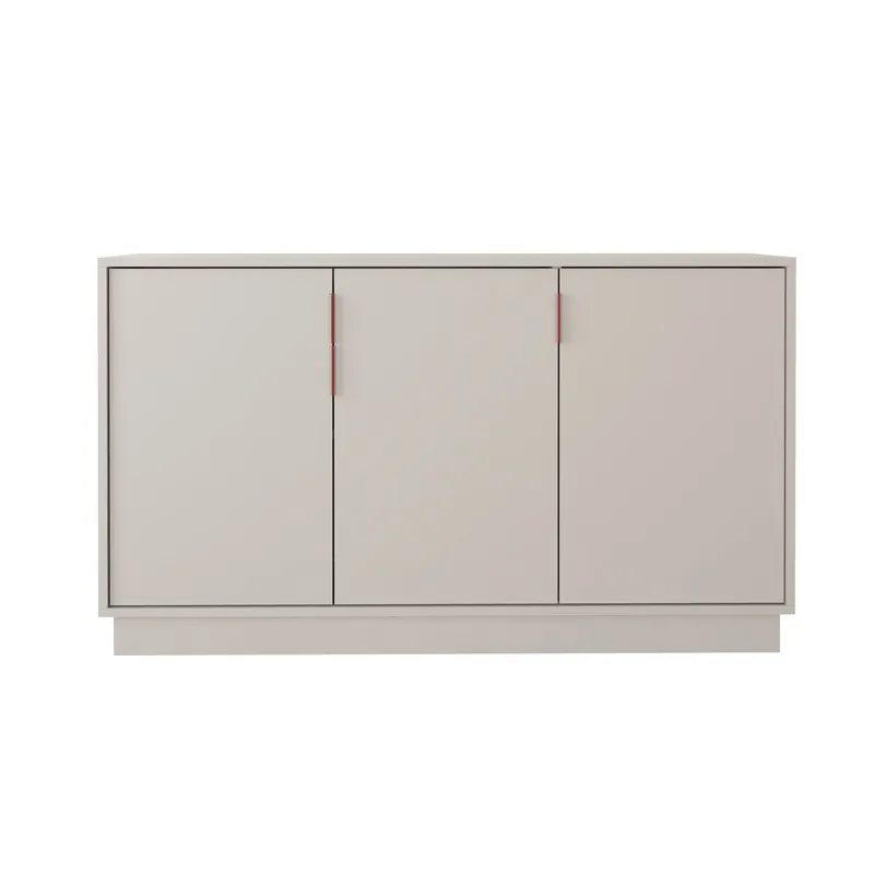 Aparador 140cm 3 puertas gris MUNAY - Muebles