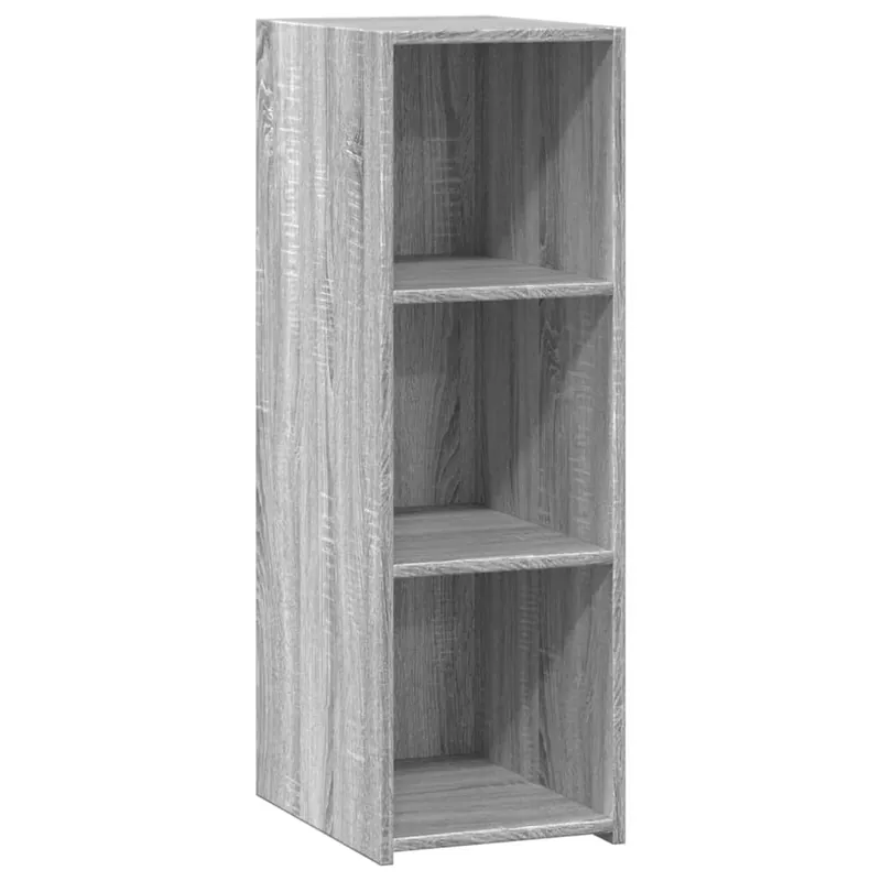 Aparador - Mueble de almacenamiento de madera contrachapada gris hormigón 30x41x93 cm es2650
