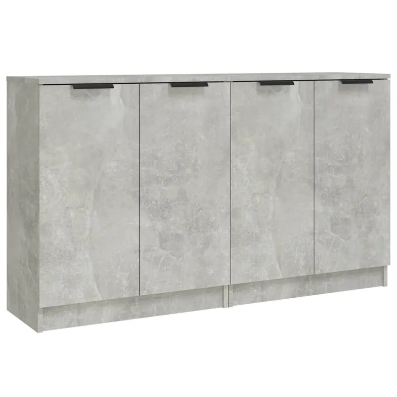 Aparador - Muebles de almacenamiento 2 uds madera contrachapada roble ahumado 60x30x70 cm es5151
