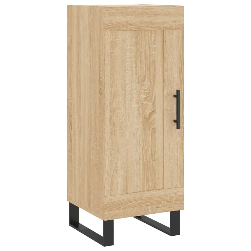 Aparador - Mueble de almacenamiento madera contrachapada color roble Sonoma 34,5x34x90 cm es4299