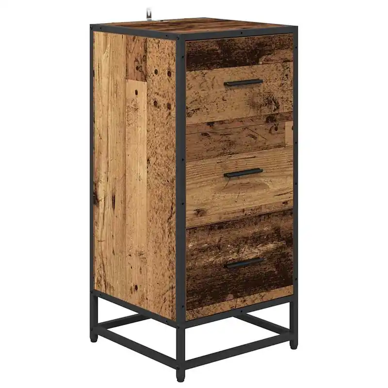 Aparador - Mueble de almacenamiento Madera vieja 35.5 x 35 x 76 cm es4683